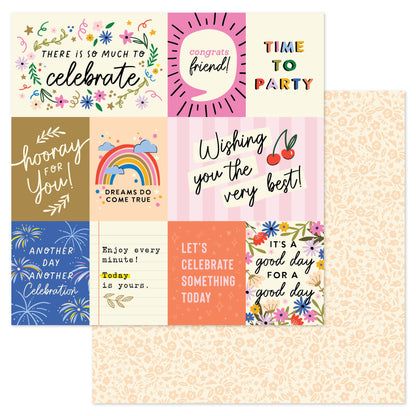 AC LIFE OF THE PARTY 12&quot;X12&quot; Scrapbook Paper