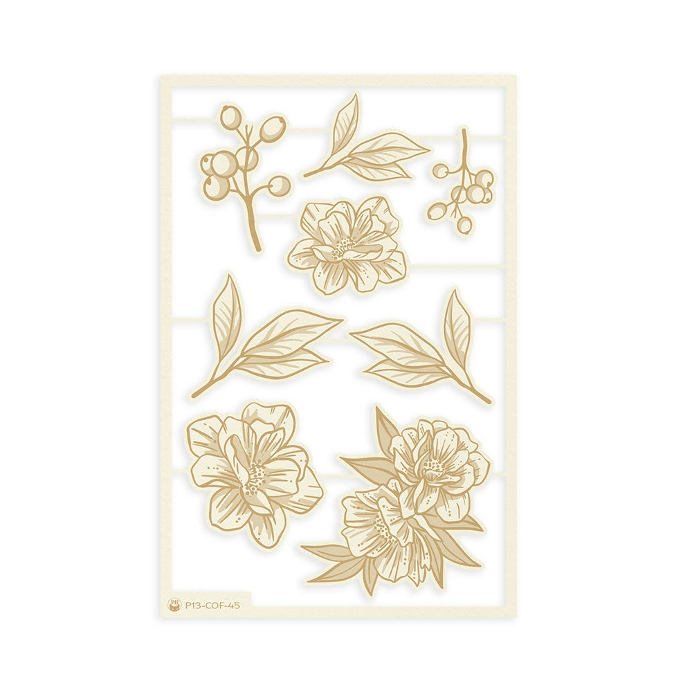 P13 Coffee Break LIGHT CHIPBOARD EMBELLISHMENTS 02 Set