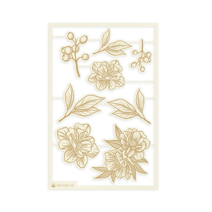 P13 Coffee Break LIGHT CHIPBOARD EMBELLISHMENTS 02 Set