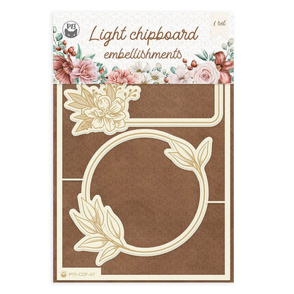 P13 Coffee Break LIGHT CHIPBOARD EMBELLISHMENTS 04 Set