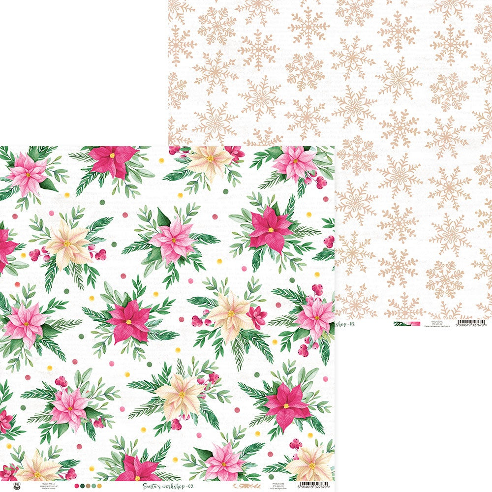 P13 SANTAS WORKSHOP 02 12"X12" Scrapbook Paper 1 Sheet