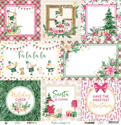 P13 SANTAS WORKSHOP 05 12&quot;X12&quot; Scrapbook Paper 1 Sheet