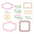 P13 SANTA’S WORKSHOP Ephemera Frames & Words Christmas 12pc