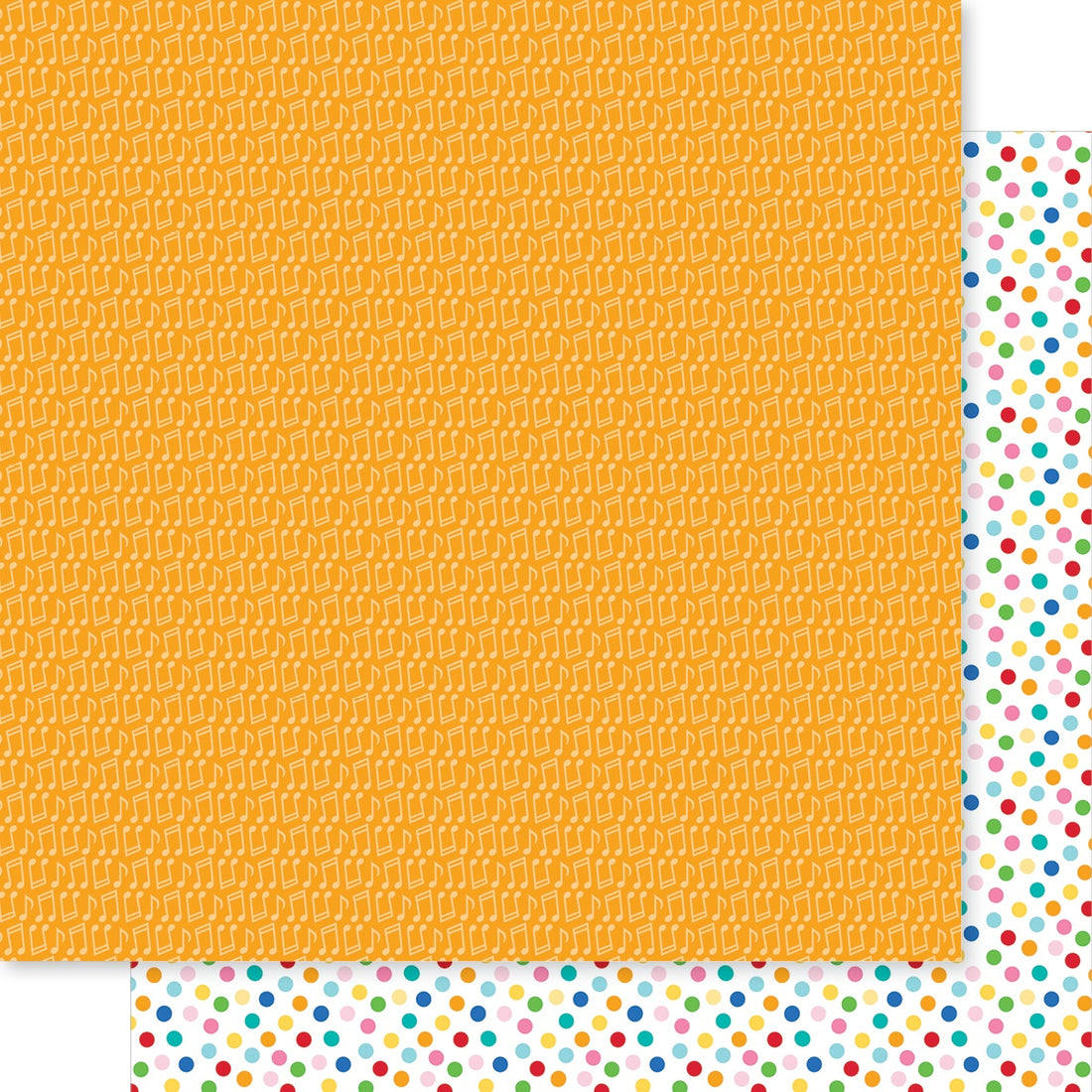 Bella Blvd BIRTHDAY BASH! HBD SONG 12"X12" Scrapbook Paper