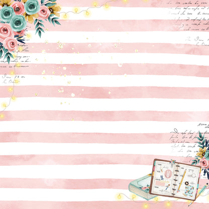 Memory Place DREAM PLAN DO 12X12 Scrapbook Paper