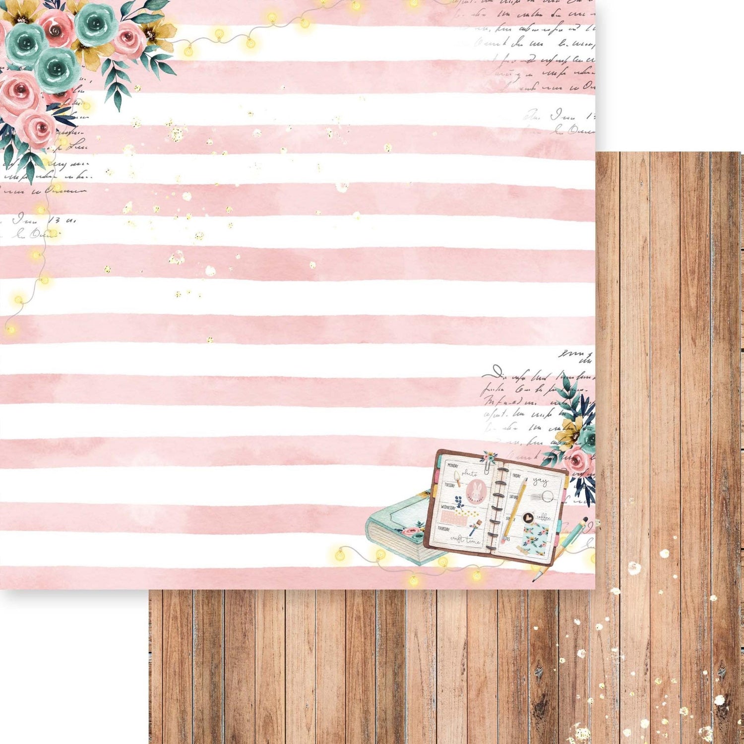 Memory Place DREAM PLAN DO 12X12 Scrapbook Paper