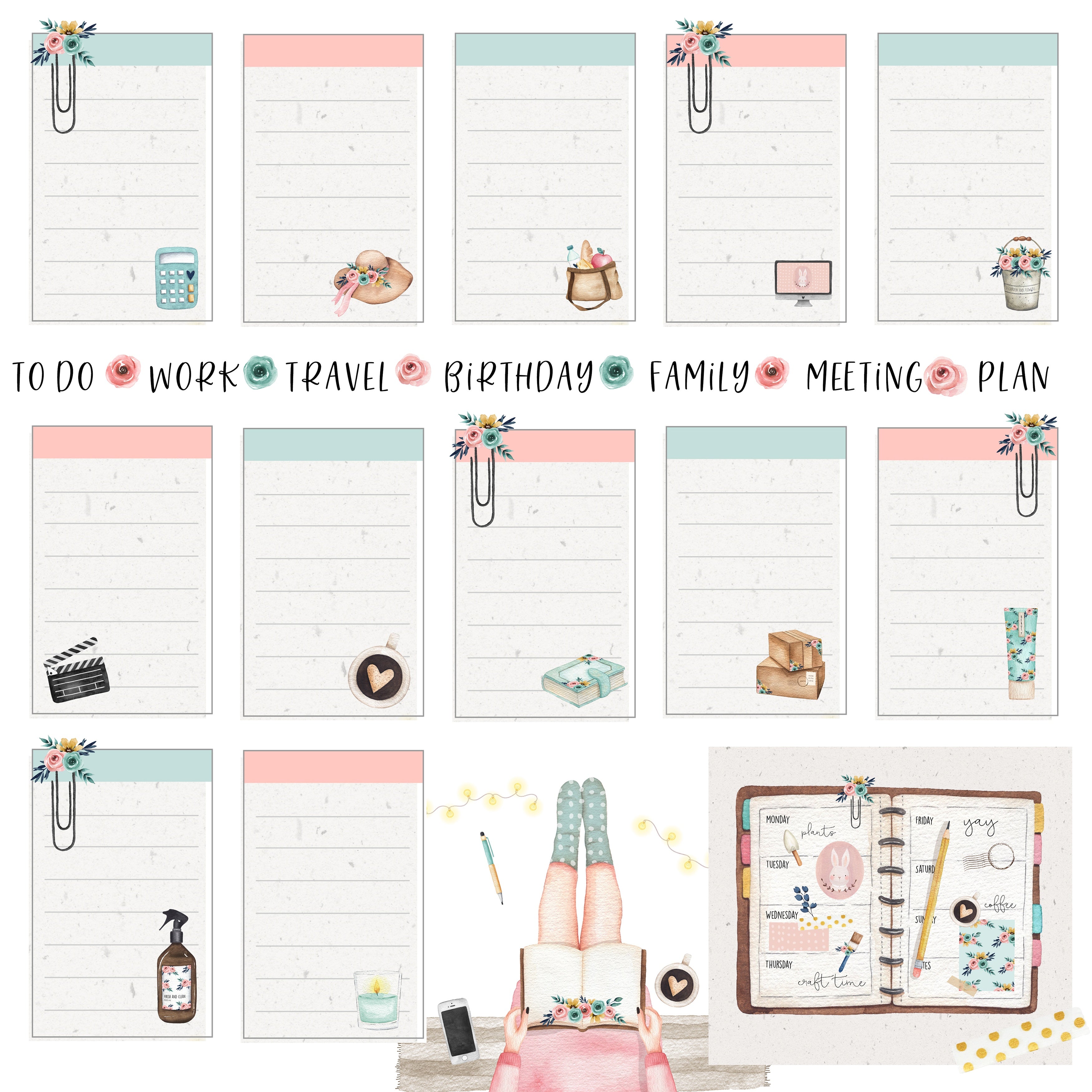 Memory Place DREAM PLAN DO 12X12 Scrapbook Paper