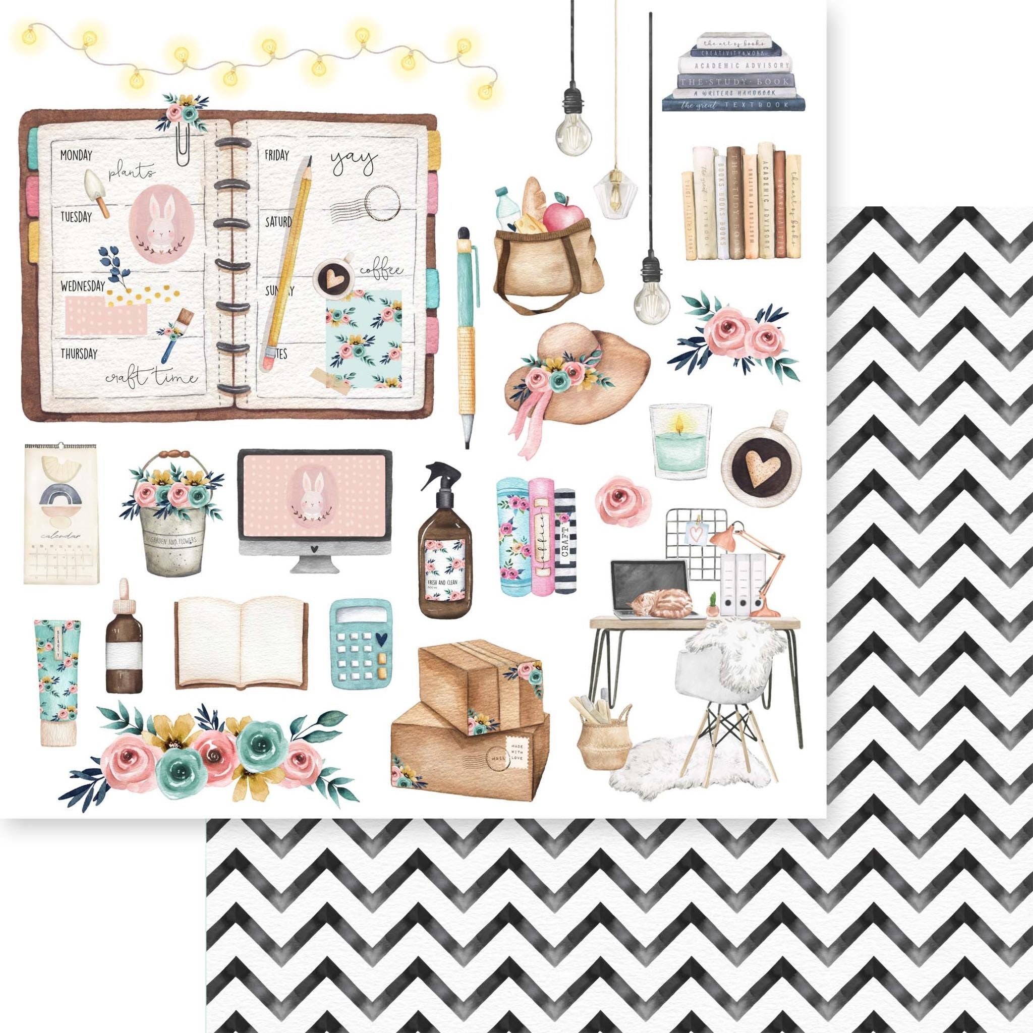 Memory Place DREAM PLAN DO 12X12 Scrapbook Paper