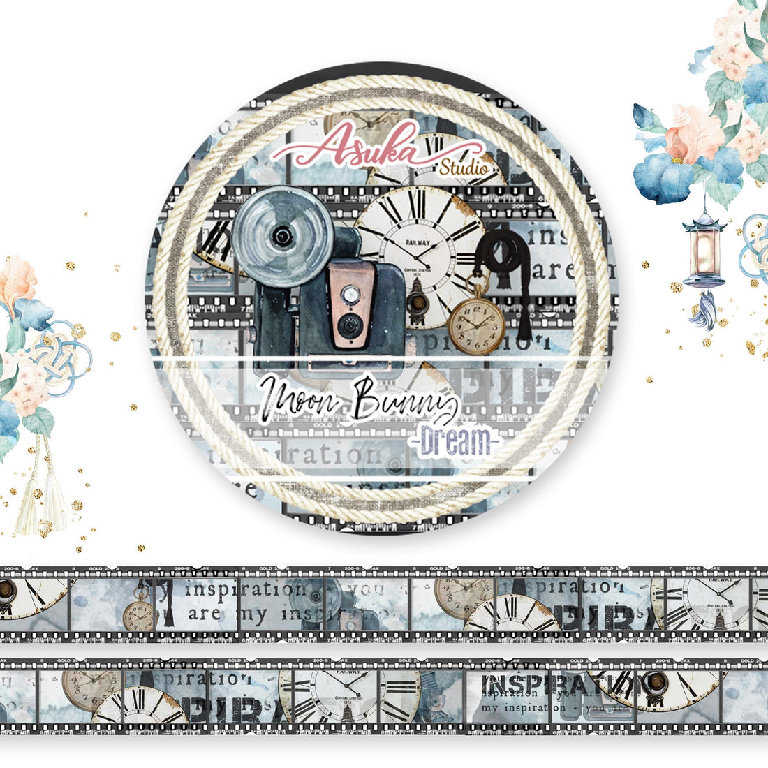 Asuka Studio MOON BUNNY DREAM Washi Tape