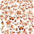 49 and Market Color Swatch PEACH ACETATE LEAVES 54 Mix & Match pcs