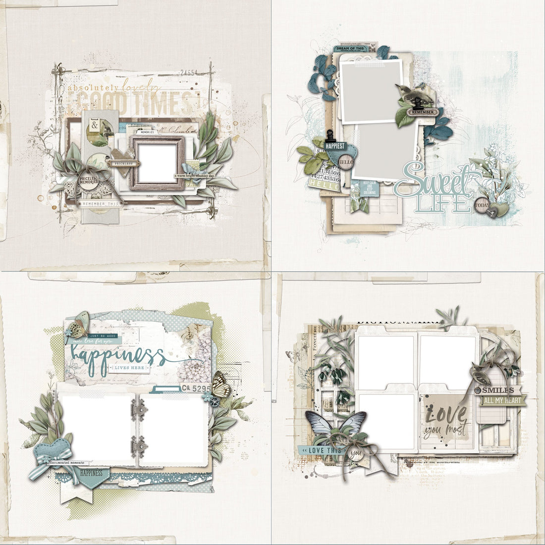 49 and Market Vintage Artistry MOONLIT GARDEN ULTIMATE PAGE KIT Scrapbook