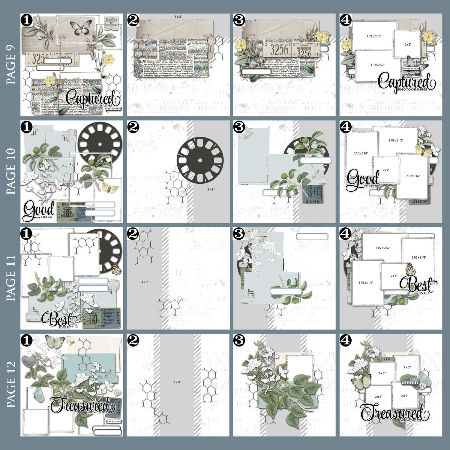 49 and Market Moonlit Garden BIG PICTURE ALBUM KIT