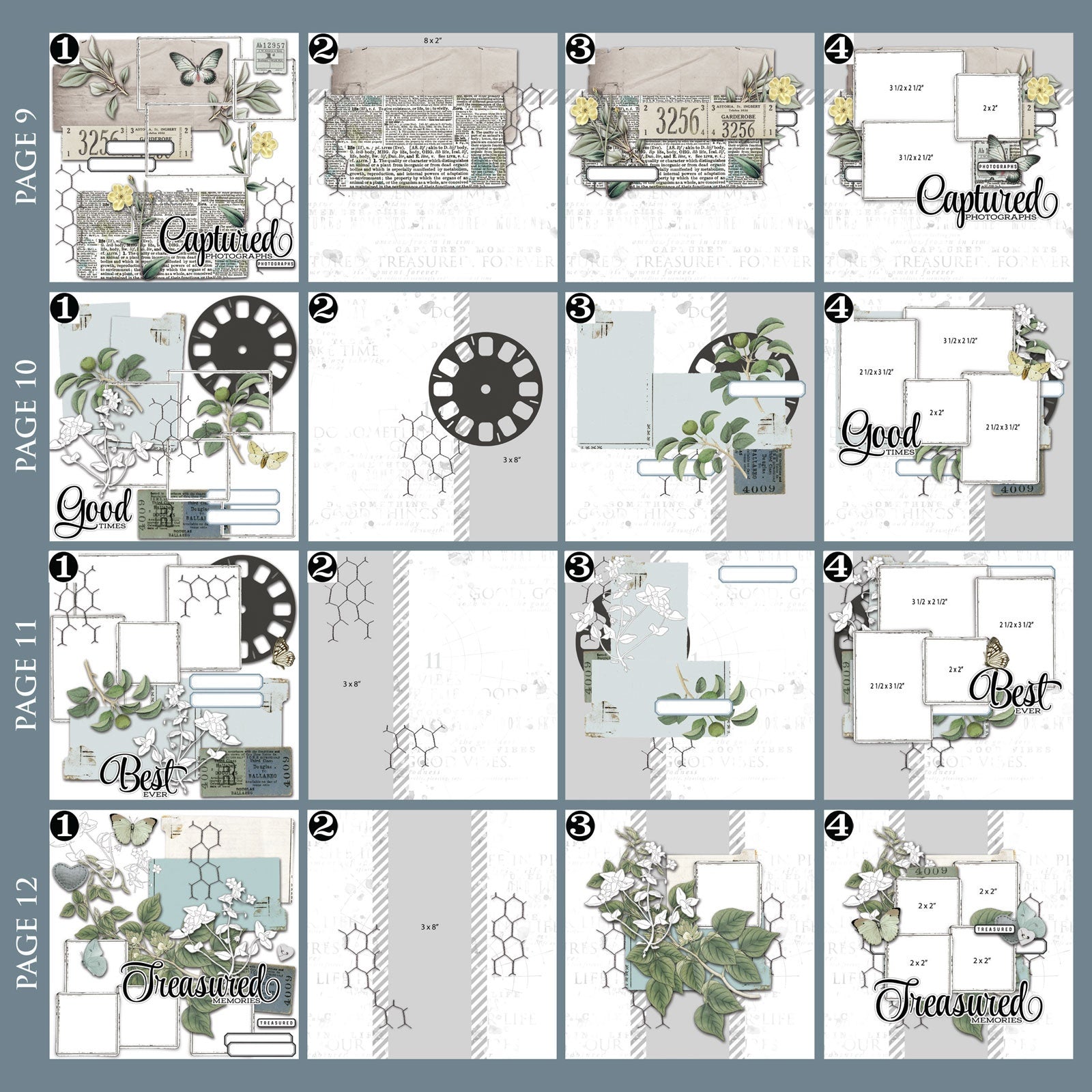 49 and Market Moonlit Garden BIG PICTURE ALBUM KIT