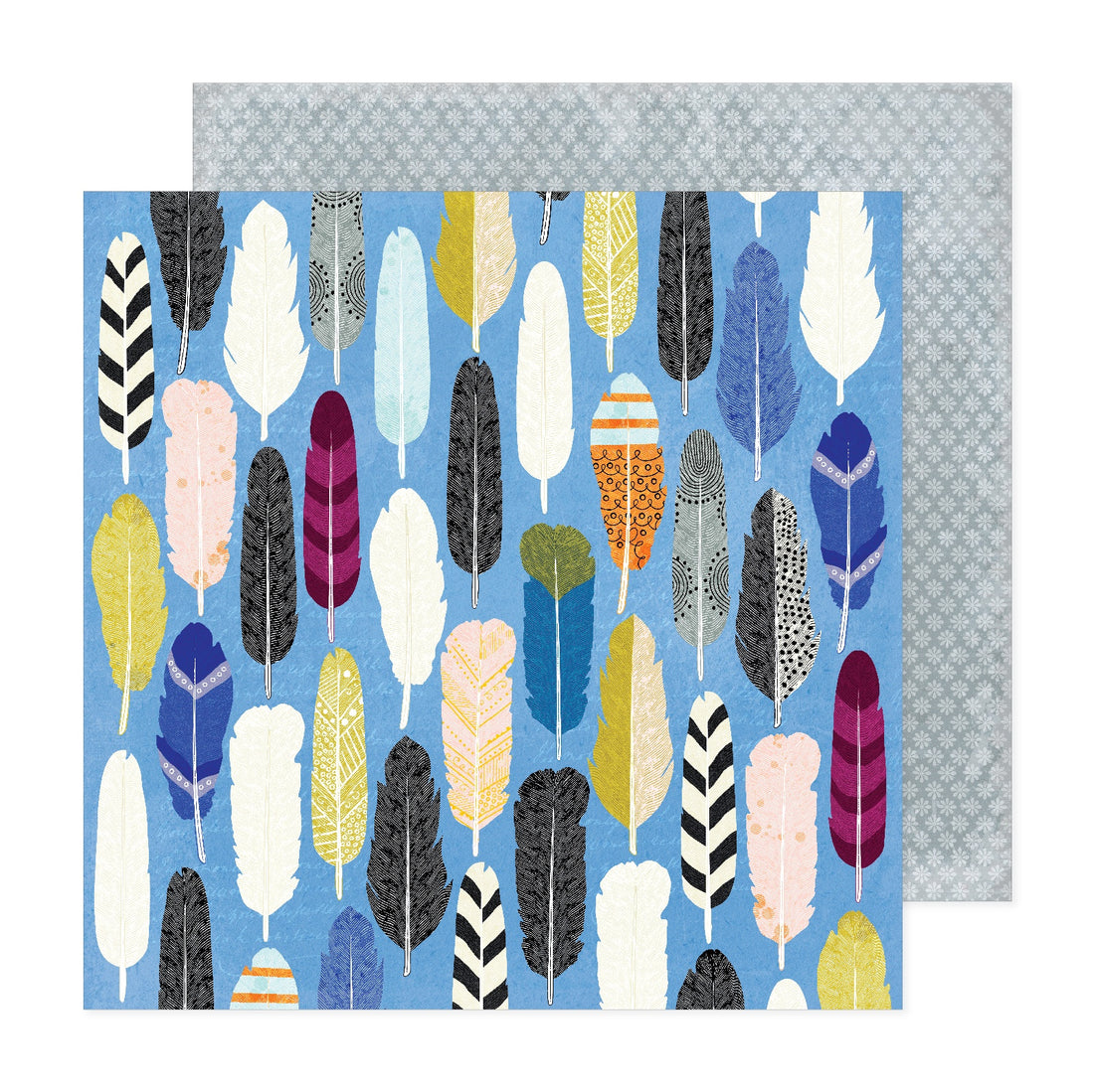 Vicki Boutin Discover + Create PLUMAGE 12"X12" Scrapbook Paper