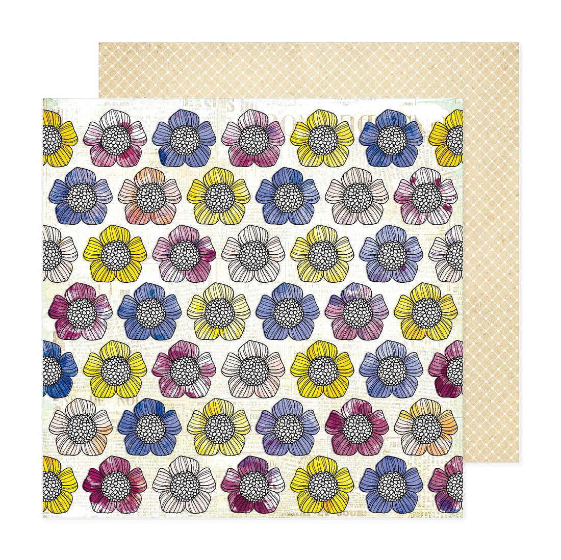 Vicki Boutin Discover + Create FRESHLY PICKEED 12&quot;X12&quot; Scrapbook Paper