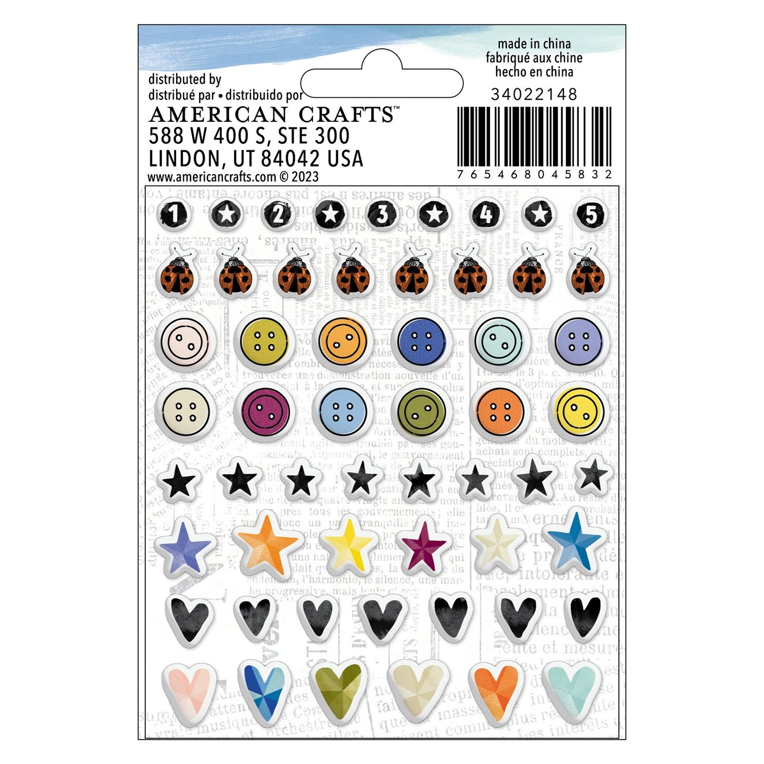 Vicki Boutin DISCOVER + CREATE Puffy Stickers 112pc