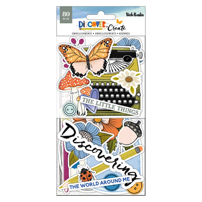 Vicki Boutin DISCOVER + CREATE Embellishments 80pc