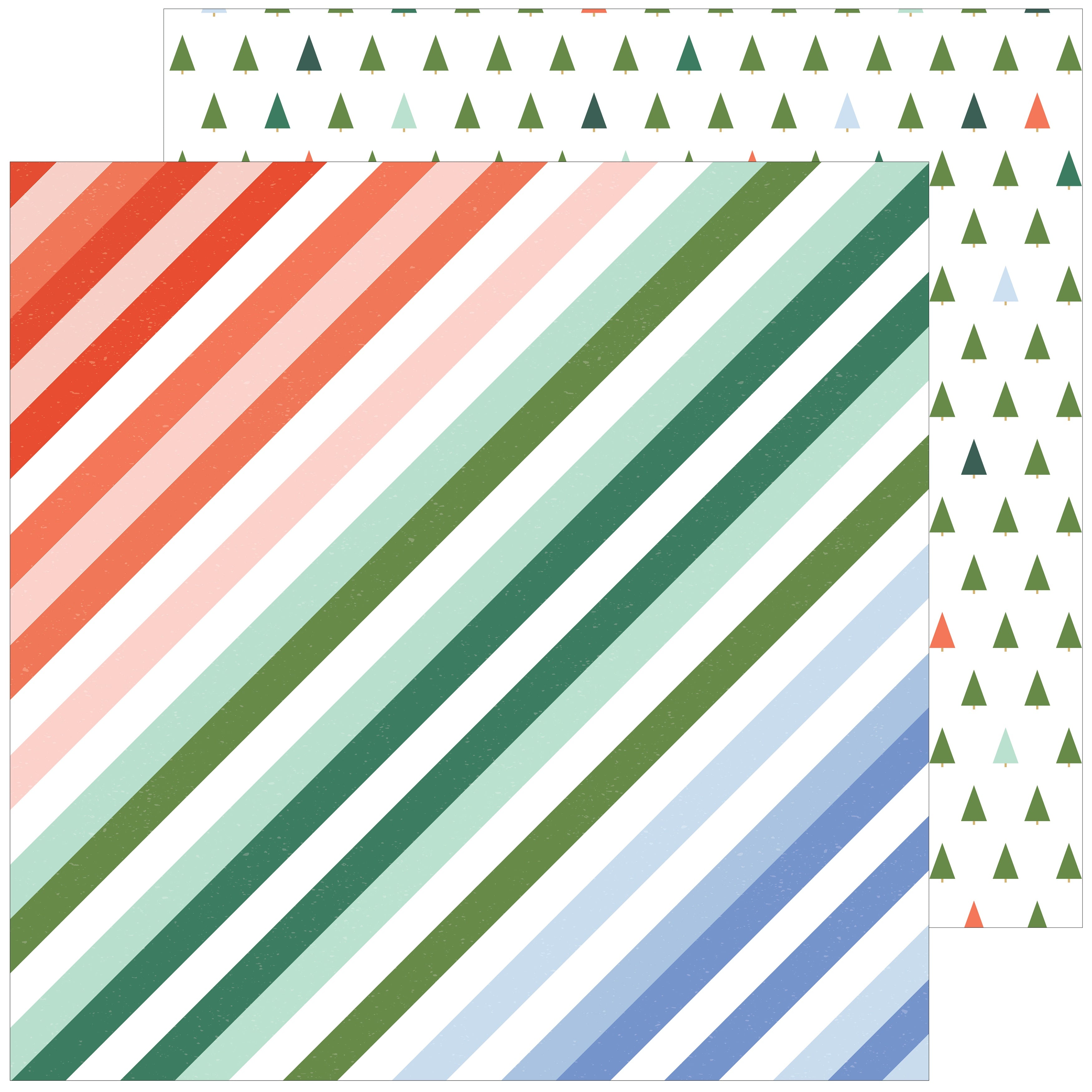 Pinkfresh Studio HOLIDAY DREAMS 12x12 Scrapbook Paper