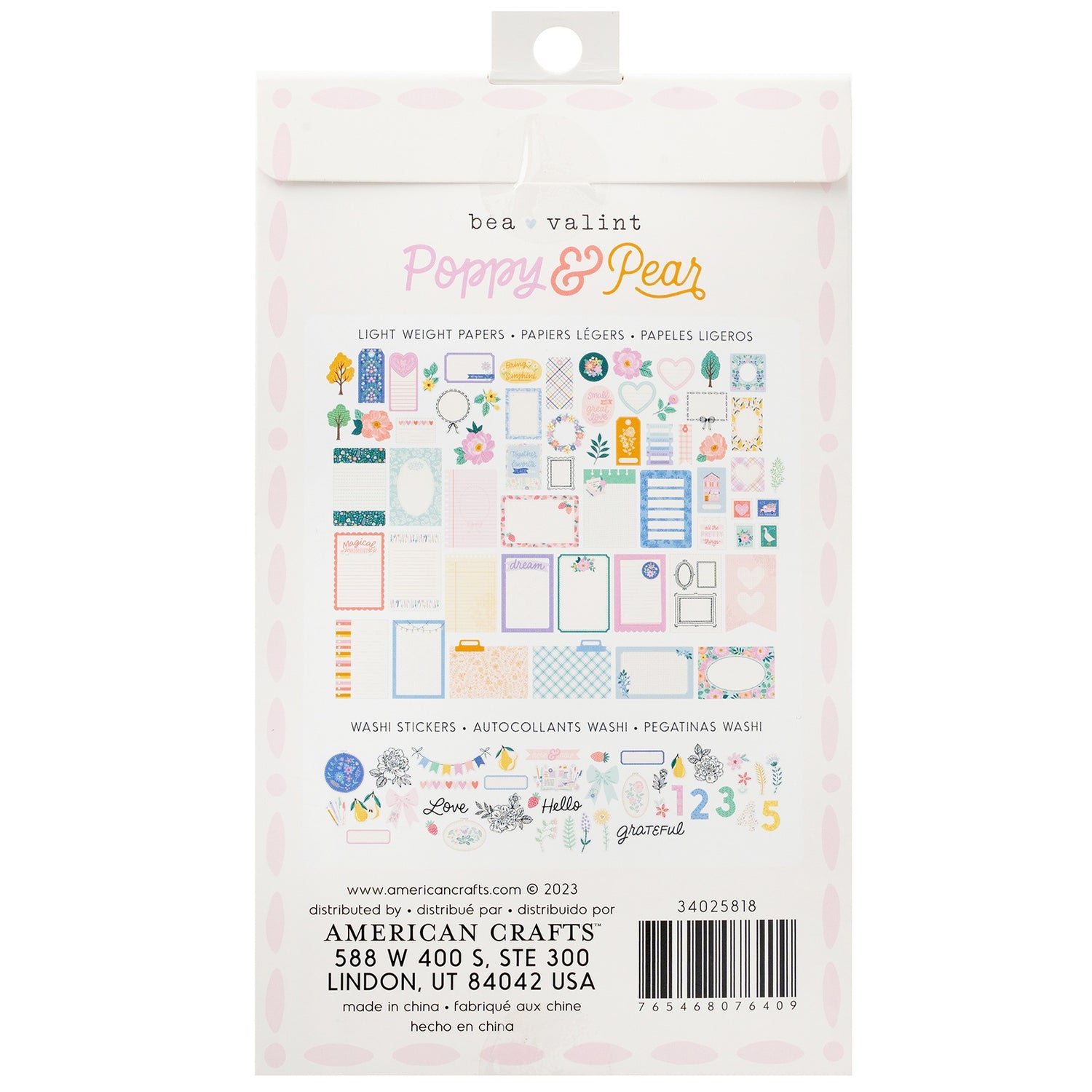 Bea Valint POPPY &amp; PEAR Paperie Pack