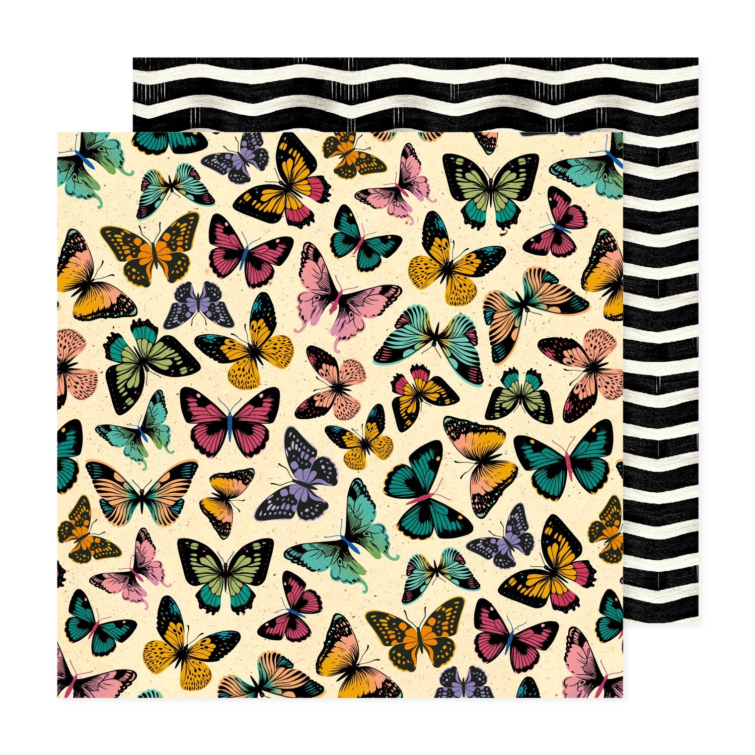 AC April &amp; Ivy WINGED WONDERS 12&quot;X12&quot; Scrapbook Paper