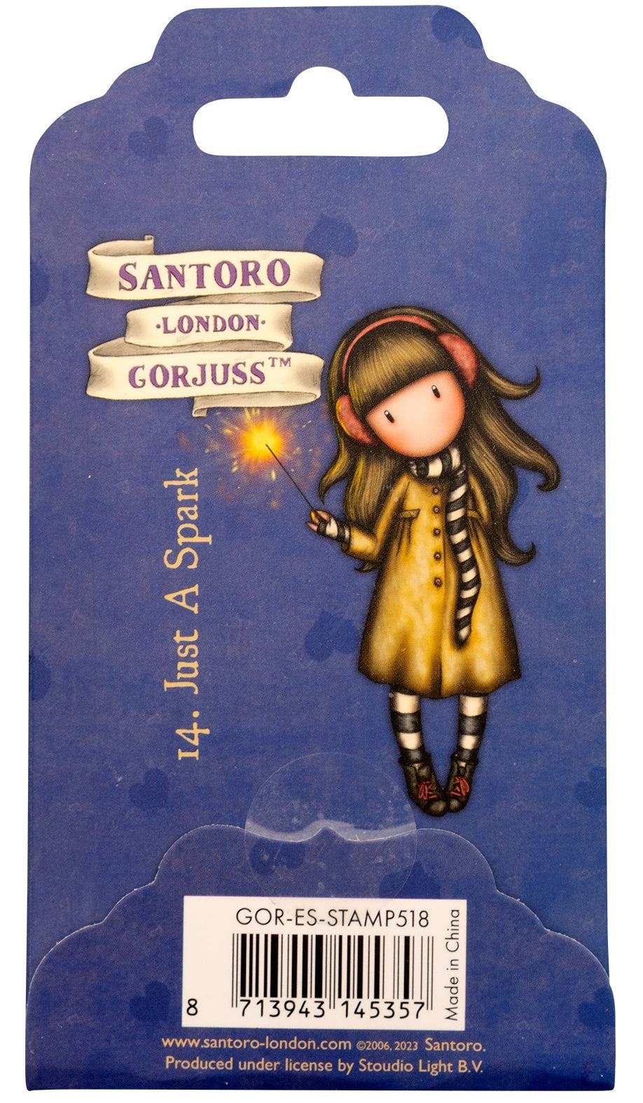 Santoro Gorjuss 14. JUST A SPARK Rubber Stamp 1pc