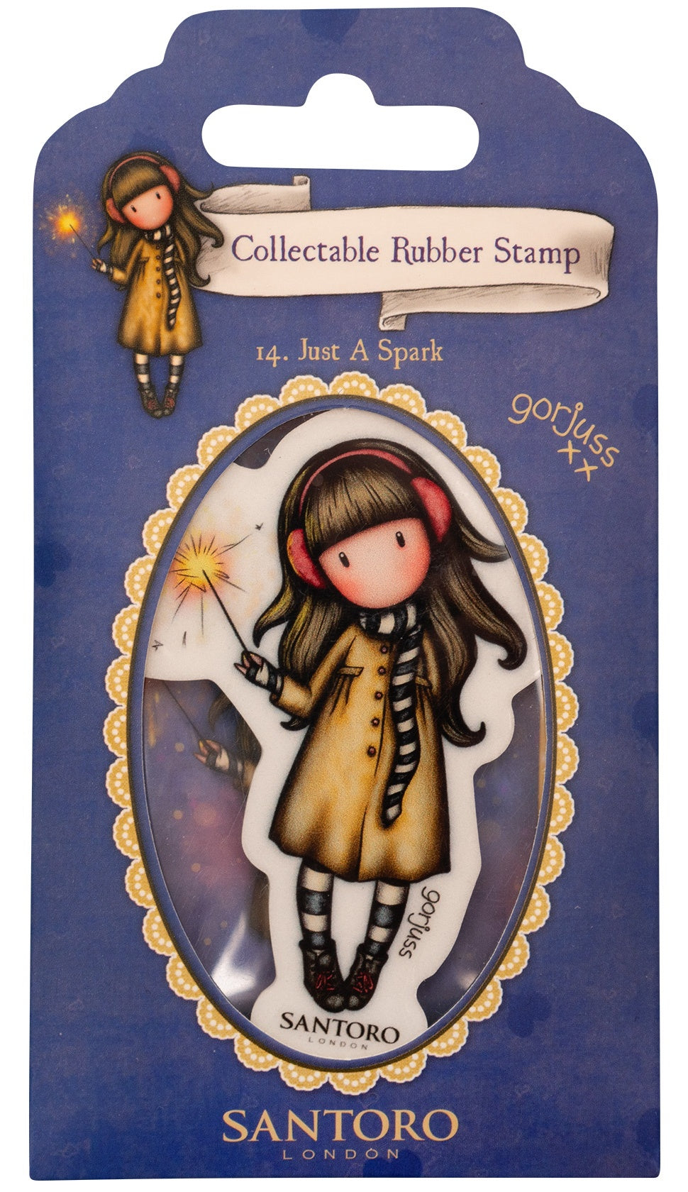 Santoro Gorjuss 14. JUST A SPARK Rubber Stamp 1pc