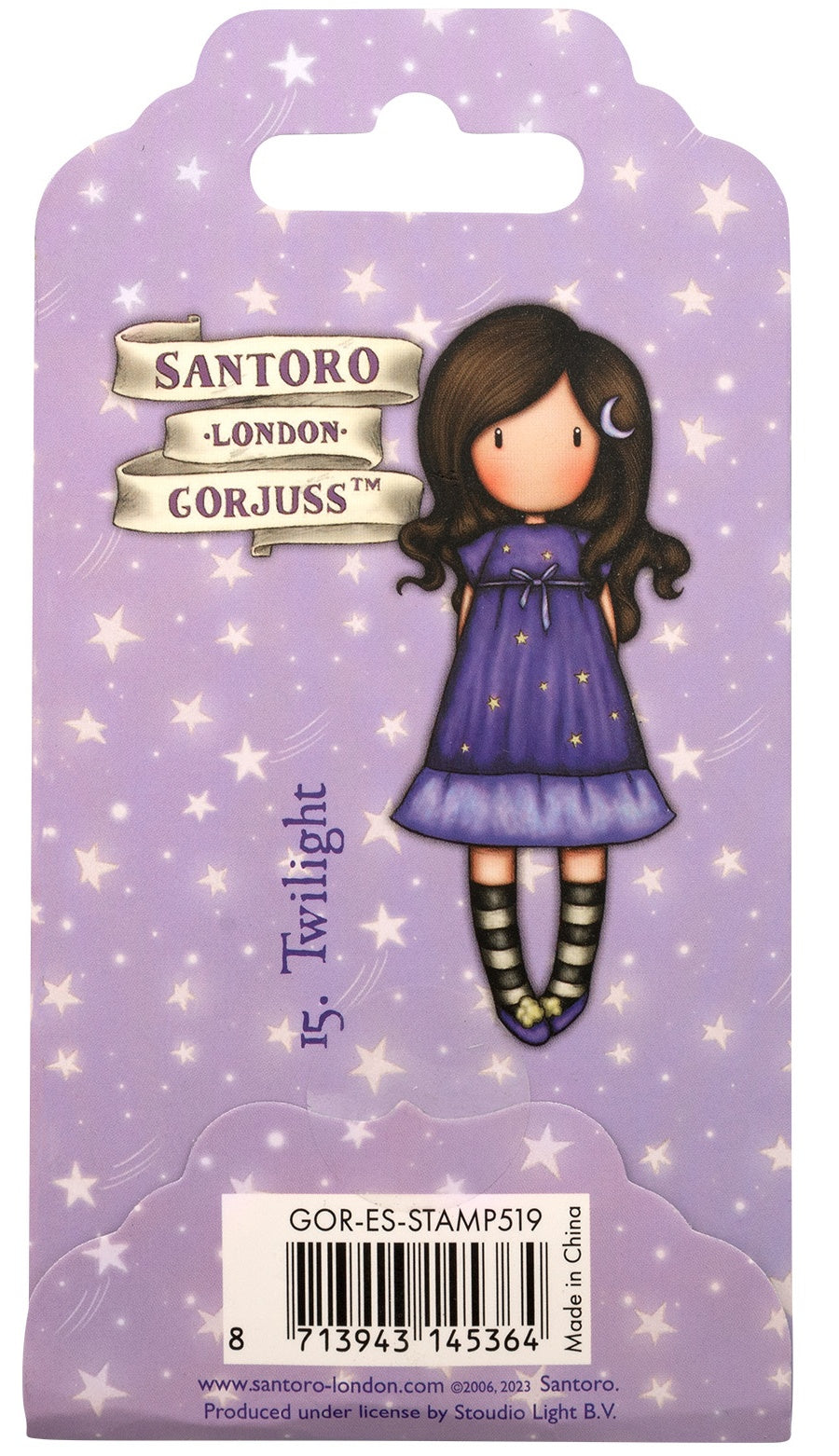 Santoro Gorjuss 15. TWILIGHT Rubber Stamp 1pc