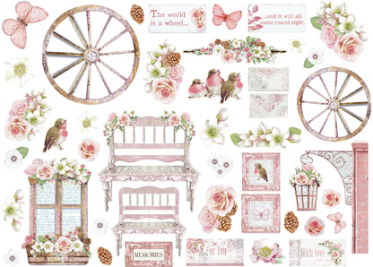 Stamperia ROSELAND Chipboard Die Cuts