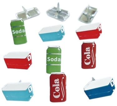 Eyelet Outlet DRINK COOLER Brads 12pc