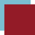 Echo Park Let Freedom Ring DARK RED BLUE Solids 12"X12" Scrapbook Cardstock