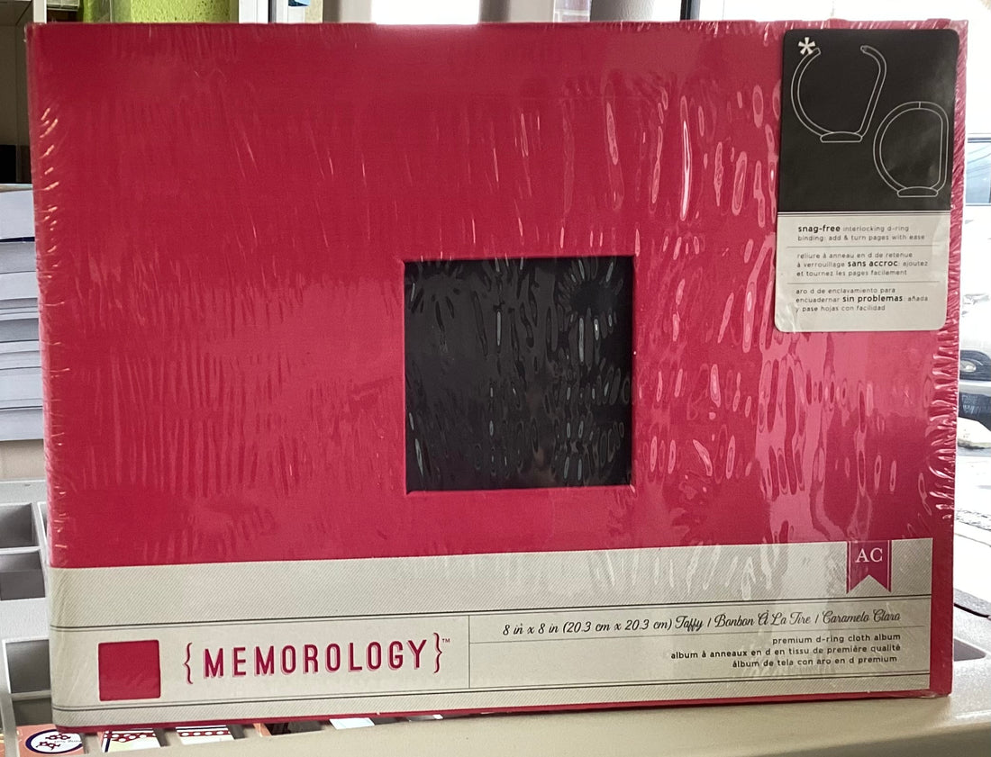 AC Memorology TAFFY 8&quot;X8” D-Ring Scrapbook Album