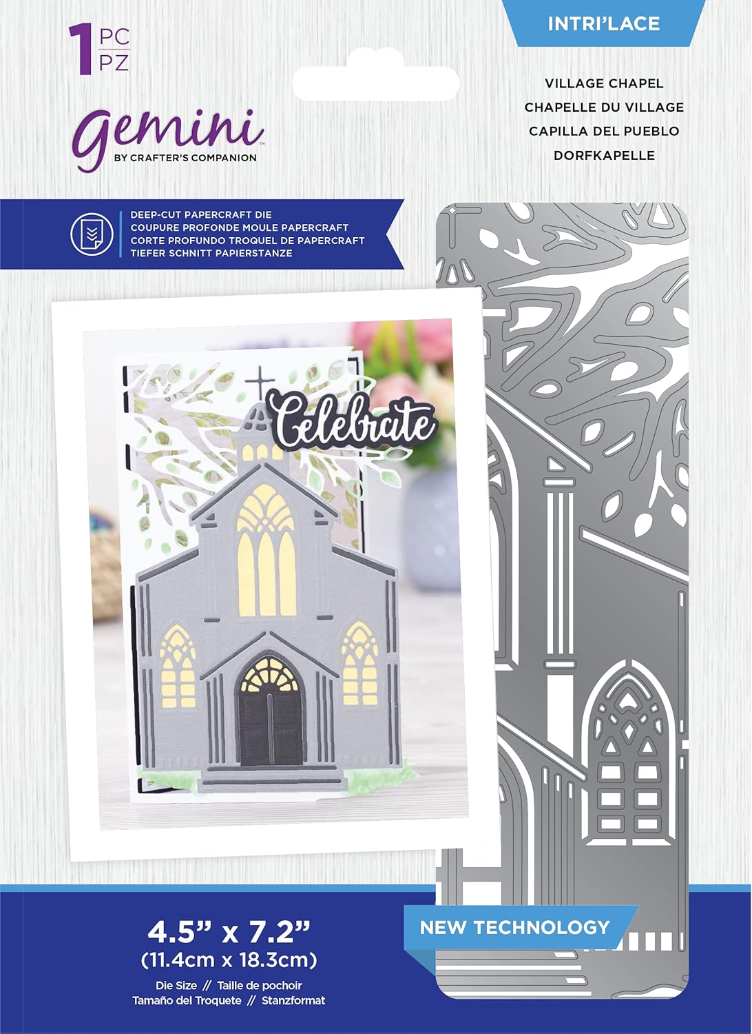 Gemini Inter’lace VILLAGE CHAPLE Metal Cutting Die 1pc