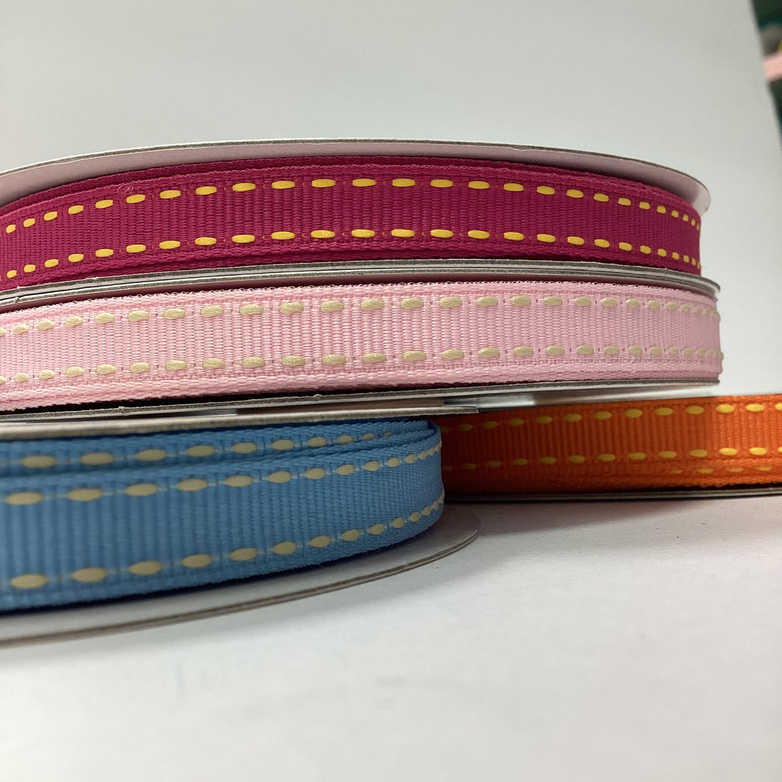 Creative Impressions 3/8” STITCHES RIBBON 1 yard yd