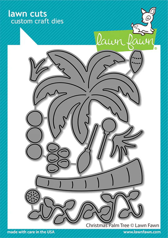 Lawn Cuts CHRISTMAS PALM TREE Custom Craft Dies 11pc