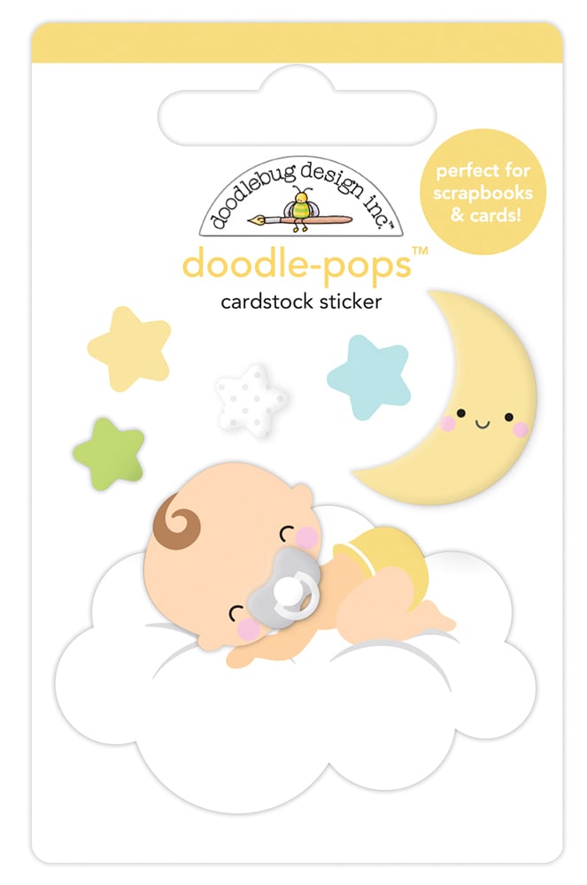 Doodlebug Doodle-Pops Bundle of Joy CLOUD NINE 3D Stickers