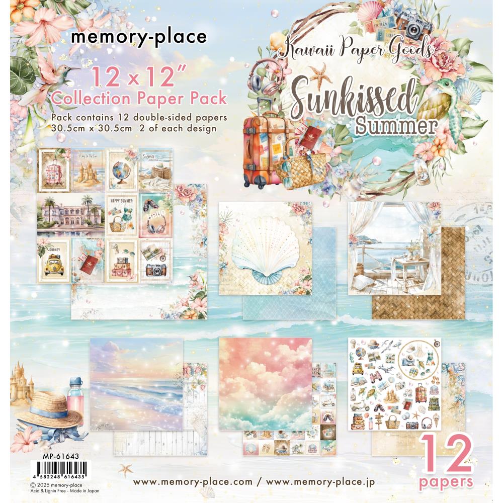 Memory Place SUNKISSED SUMMER 12”X12” Collection Paper Pack