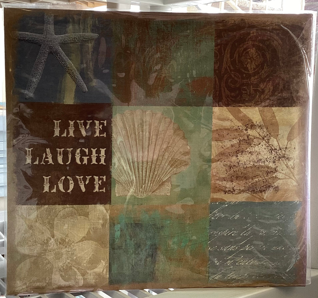 Colorbok LIVE LAUGH LIVE BEACH 12"X12" Postbound Scrapbook Album