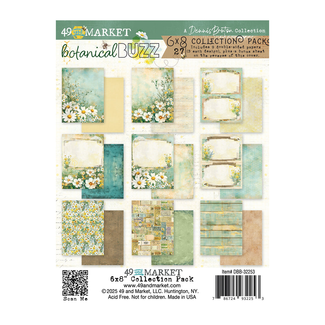 49 and Market BOTANICAL BUZZ 6”X8” Collection Pack