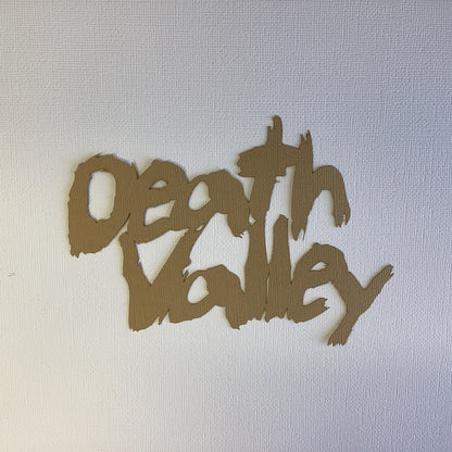 DEATH VALLEY Laser Title Scrapbook Die Cut