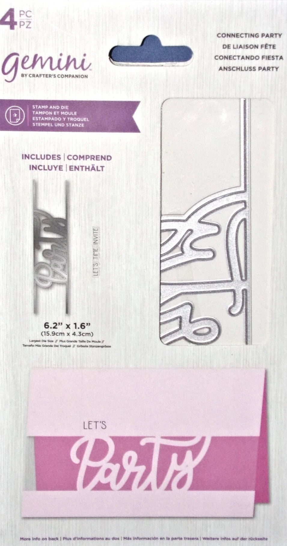 Gemini Connecting Sentiments PARTY Stamps &amp; Die Set