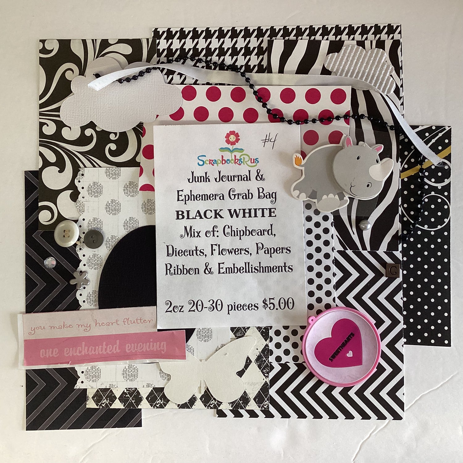 Junk Journal &amp; Ephemera Grab Bag Themed