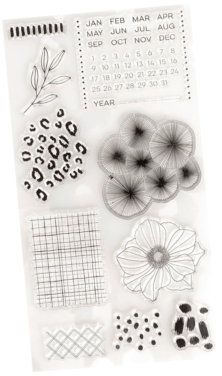 Amy Tangerine BRAVE &amp; BOLD Clear Stamps 10pc