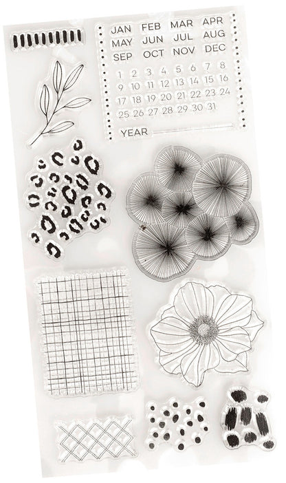Amy Tangerine BRAVE &amp; BOLD Clear Stamps 10pc
