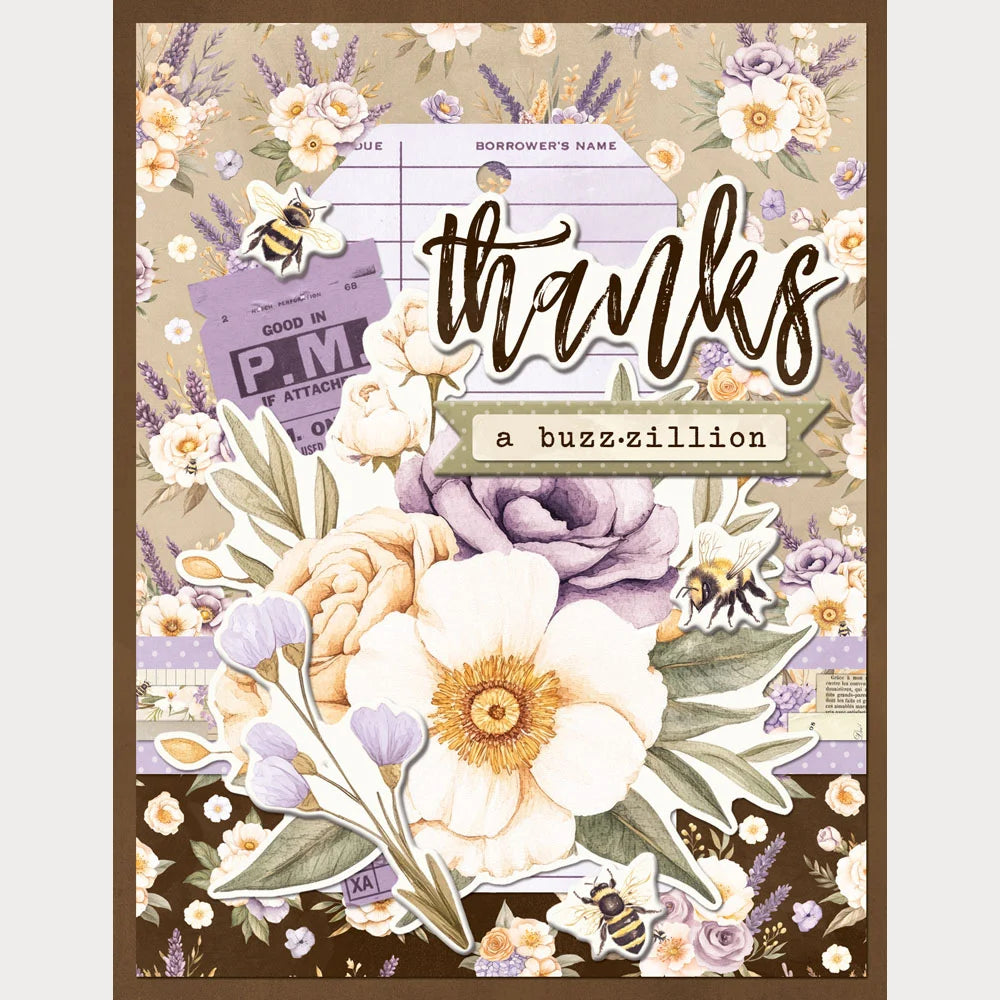 Simple Stories Simple Cards SIMPLE VINTAGE LAVENDER FIELDS Card Kit