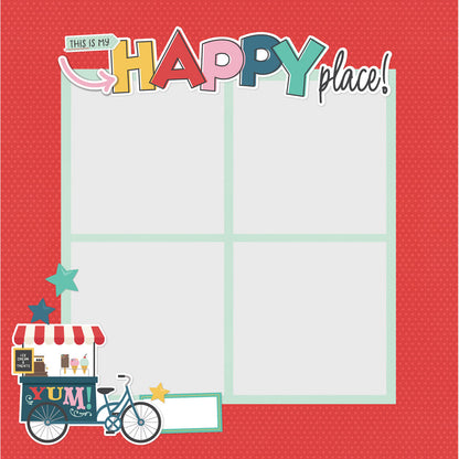 Simple Stories Simple Pages SAY CHEESE HAPPIEST PLACE Page Pieces