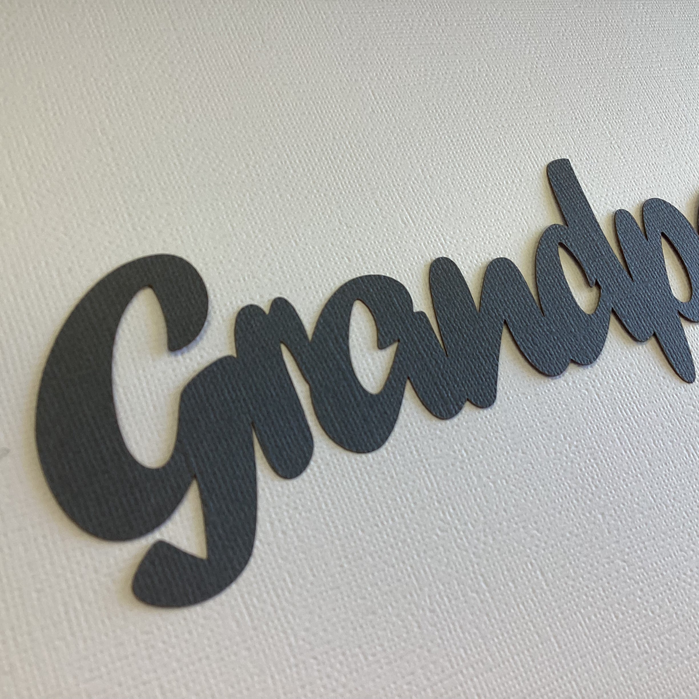 GRANDPA Title Laser Die Cut