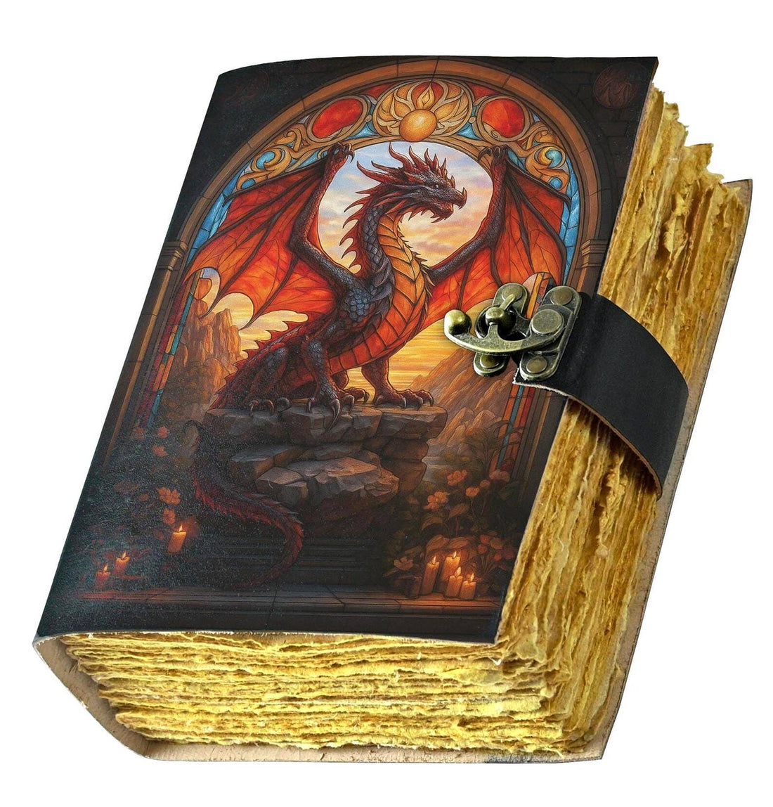 Soft Leather BOOK OF SHADOWS DRAGON Blank A7