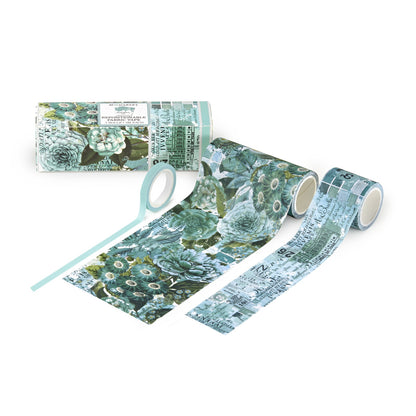 49 and Market Color Swatch TEAL FABRIC TAPE 3 Rolls Repositionable