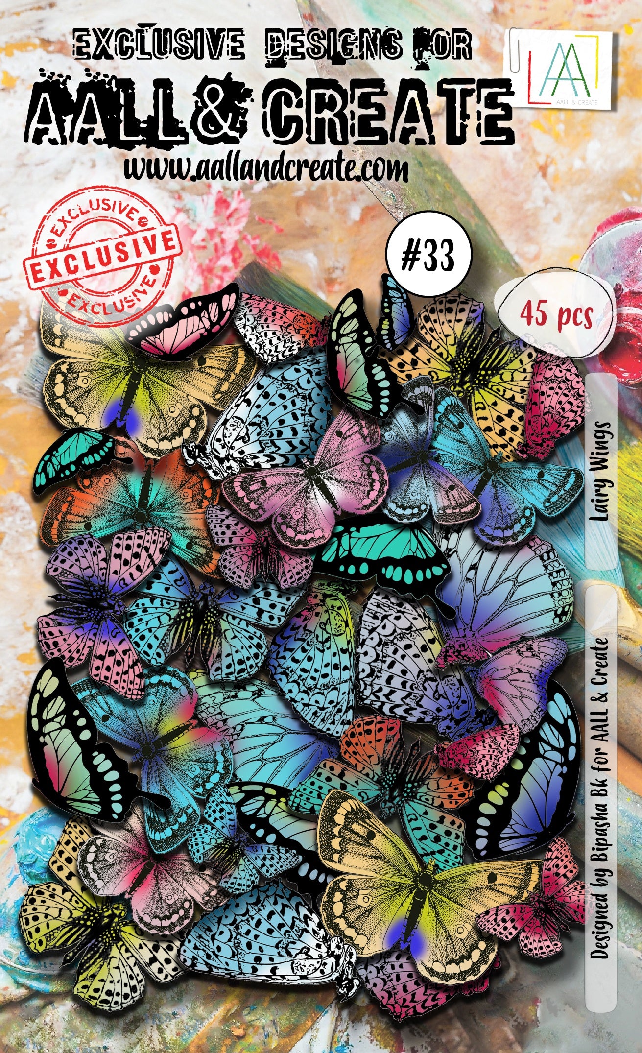 AALL &amp; Create LAIRY WINGS Ephemera Die-Cuts 45pc