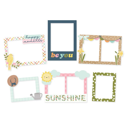 Simple Stories FRESH AIR CHIPBOARD FRAMES 6pc